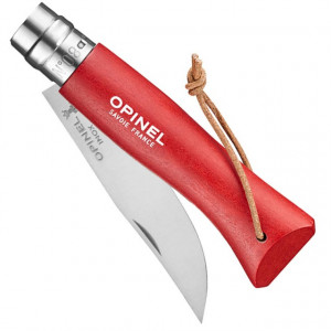 Briceag Opinel Adventurer Nr.08 Inox Fag Rosu 8.5cm - 001705