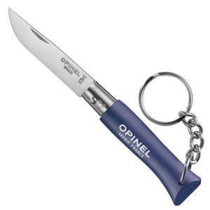 Briceag Opinel Nr.04 Albastru Inox Breloc, lama 5 cm - 002269