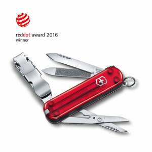 Briceag Victorinox Nail Clip 580, rosu trans - 0.6463.T