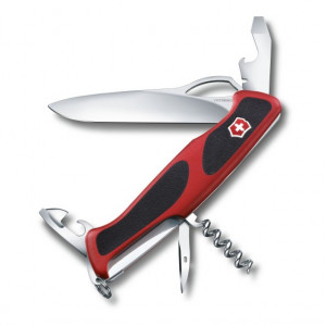 Briceag Victorinox RangerGrip 61 One Hand, rosu/negru - 0.9553.MC