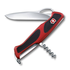Briceag Victorinox RangerGrip 63, rosu/ negru - 0.9523.MC