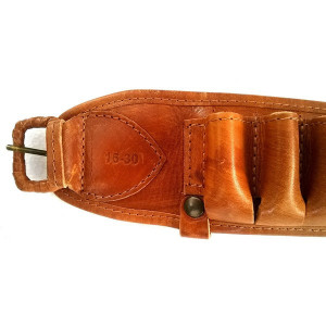Cartusiera Nobil Hunt piele maro cu 30 posturi cal 16 - VE.NP1630