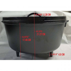 Ceaun din fonta cu capac - cuptor olandez Lodge 30,2 cm 5,7 litri