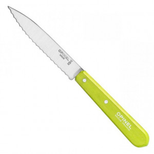 Cutit Opinel pentru decojit galben, lama 9.6cm - 001920