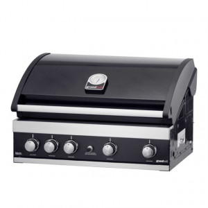 Gratar Grand Hall Maxim GTI4B-V pe gaz cu 5 arzatoare (4 inox + 1 infrarosu), incastrabil, gratare din fonta - K04000199A
