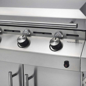 Gratar pe gaz cu 3 arzatoare din inox, TRU-Infrared, gratare din fonta, Char-Broil Performance T36G5 - 140675 butoane