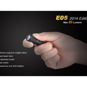 Lanterna Fenix E05 85 lumeni proportii