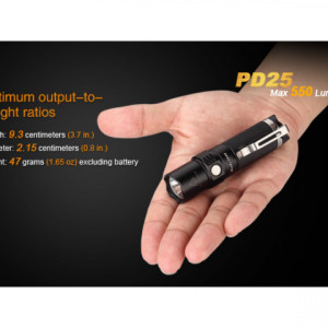 Lanterna Fenix PD25 550 lumeni 130 Metri