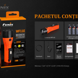 Lanterna Fenix WF11E - Lanternă ATEX - 200 Lumeni - 185 Metri 8