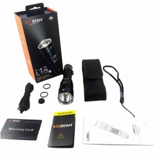 Lanterna profesionala de vanatoare Acebeam L16, 2000 lm, 603 m, incarcare USB