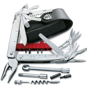 Patent Victorinox SwissTool X cu Clichet, Teaca piele - 3.0339.L