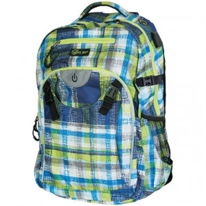 Rucsac Wheel Bee Generation Z albastru/verde/alb cu LED
