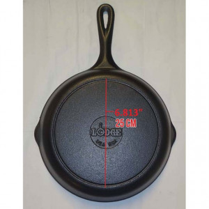 Tigaie adanca rotunda din fonta cu maner Lodge 22,9 cm