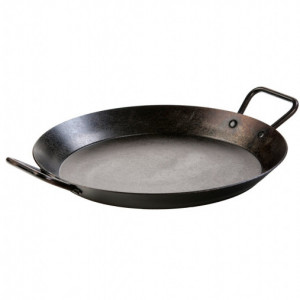 Tigaie adanca rotunda din otel carbon cu manere Lodge 38 cm L-CRS15