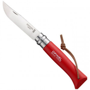 Briceag Opinel Adventurer N°08 Inox Fag Rosu 8.5cm - 001705