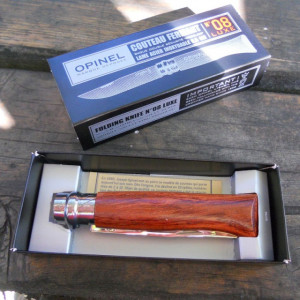 Briceag Opinel Nr.08 Inox Bubinga in Cutie, lama 8.5cm - 226086