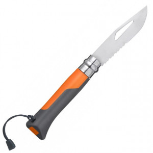 Briceag Opinel Nr.08 Inox Outdoor Portocaliu, lama 8.5cm - 001577