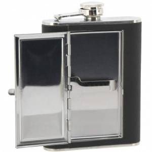 Butelca 175ml cu tabachera Cattara TT13645