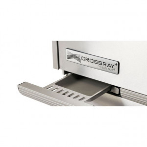 Gratar pe gaz cu 2 arzatoare infrarosu, incastrabil, gratare din fonta, Crossray by Heatstrip - TCS2EU30 tava