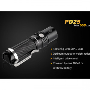 Lanterna Fenix PD25 550 lumeni 130 Metri