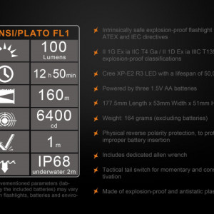 Lanterna Fenix SE10 - Lanterna ATEX - 100 lumeni 160 metri 7