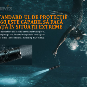 Lanterna Tactica Fenix PD36R 1600 Lumeni 283 Metri IPX