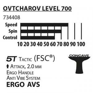 Paleta tenis de masa Donic-Schildkröt - Ovtcharov 700 FSC - 734408