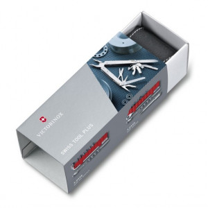 Patent Victorinox SwissTool X plus clichet, teaca piele - 3.0339.L cutie