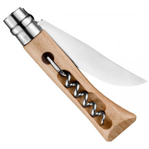 Set Picnic Opinel Nomad 3 cutite Inox, manere fag - 002177 briceag cu tirbuson