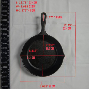 Tigaie adanca rotunda din fonta cu maner Lodge 20,3 cm