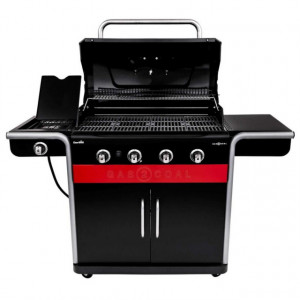 Gratar pe gaz si carbuni hibrid Char-Broil Gas2Coal 440 cu 4 arzatoare - 140757