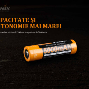 Acumulator 21700 - 5000mAh - Acumulator USB Type-C - ARB-L 21-5000U 3