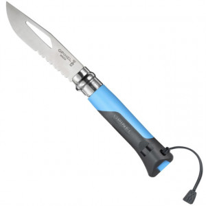 Briceag Opinel N°08 Inox Outdoor Albastru, lama 8.5cm - 001576