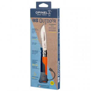 Briceag Opinel Nr.08 Inox Outdoor Portocaliu, lama 8.5cm - 001577