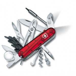 Briceag Victorinox CyberTool Lite, rosu transparent - 1.7925.T