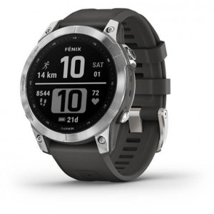Ceas Garmin Fenix 7 Silver/Graphite 47MM - HG.010.02540.01