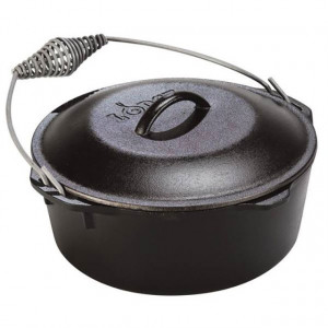 Ceaun din fonta cu capac - cuptor olandez Lodge, 25,4 cm 4,7 litri - L-8DO3