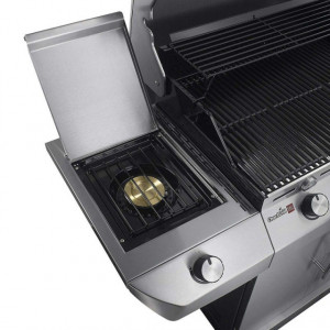 Gratar pe gaz cu 3 arzatoare din inox, TRU-Infrared, gratare din fonta, Char-Broil Performance T36G5 - 140675 arzator lateral