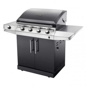 Gratar pe gaz cu 4 arzatoare din inox, TRU-Infrared, gratare din fonta, Char-Broil Performance T47G Black -140712 panoramic