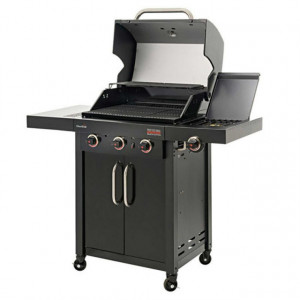 Gratar pe gaz din inox Char-Broil Professional 3500 Black Edition TRU-Infrared - 140899 capace deschise