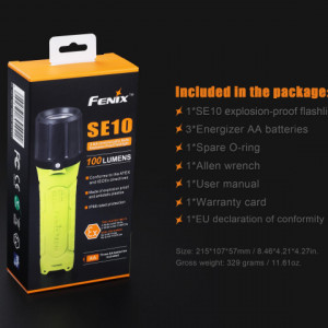 Lanterna Fenix SE10 - Lanterna ATEX - 100 lumeni 160 metri 8