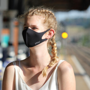Masca textila reutilizabila cu tratament antiviral Black L 2