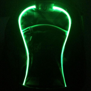 Rucsac Wheel Bee Night Vision mov cu LED