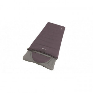 Sac de dormit reversibil Outwell Contour - Dark Purple - Fermoar Dreapta