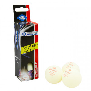Set 3 mingii tenis de masa Donic-Schildkröt - Avantgarde, poly 40+ - 608334