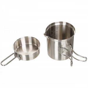 Set vase camping otel inoxidabil Fox Outdoor - OUTMA.33310