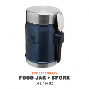Termos mancare cu tacam Stanley The Legendary Food Jar + Spork Nightfall 0.4 l - 10-09382-006