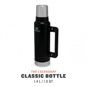 Termos The Legendary Classic Bottle Large Matte Black Pebble 1.4 l - 10-08265-002
