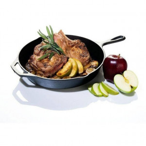 Tigaie adanca rotunda din fonta cu maner Lodge 33 cm