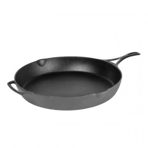 Tigaie adanca rotunda din fonta cu maner Lodge Blacklock triplu asezonata 37 cm L-BL10SK 6